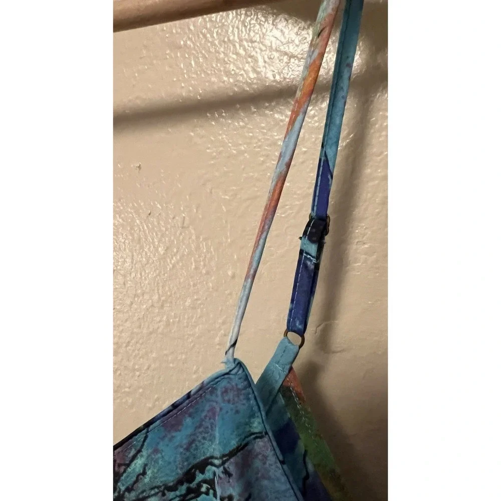Natori‎ Private Luxuries Watercolor Slip Dress Floral Rainbow Multicolor Size S